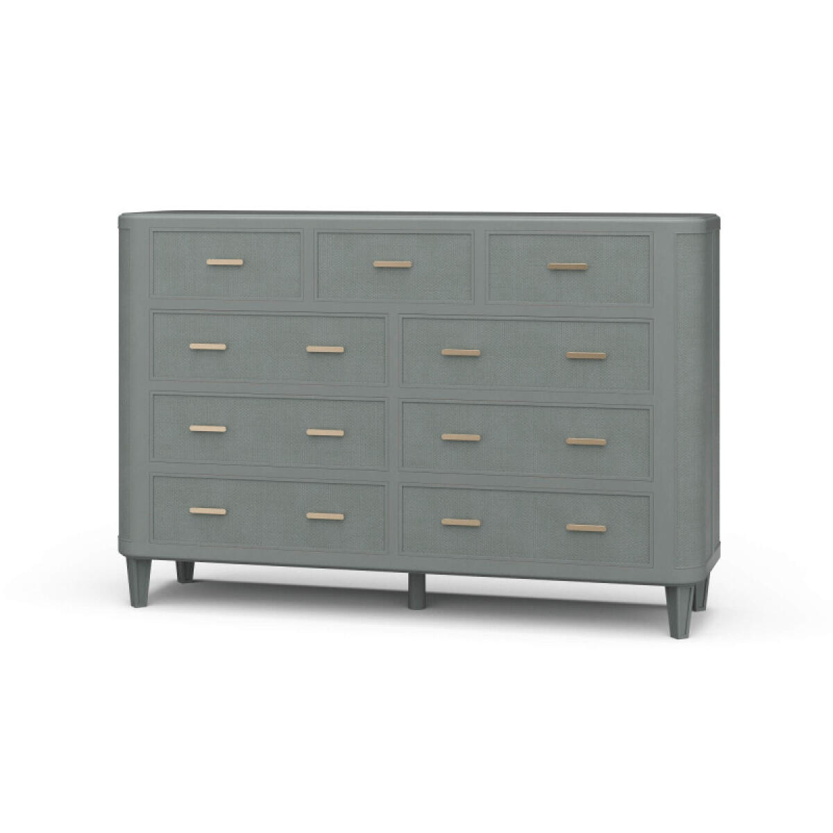 2ac25726d6f712a684d17490af4564ee Lexington 9 Drawer Dresser W/ Rattan - Image 1