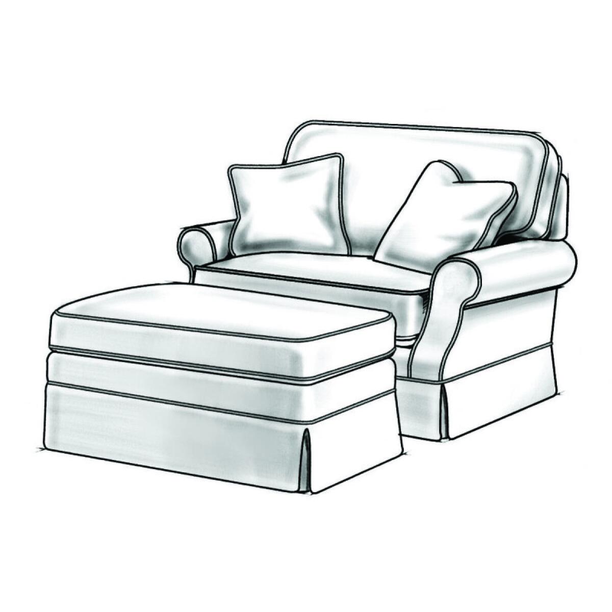 2acc2c9cd48e6479ee9efc1e92005710 1488-49 Reynolds Chair And Half - Image 1