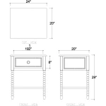 Cholet Bedside Table - Image 8