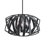 Thales, 3 Lt Pendant Lighting Black 16
