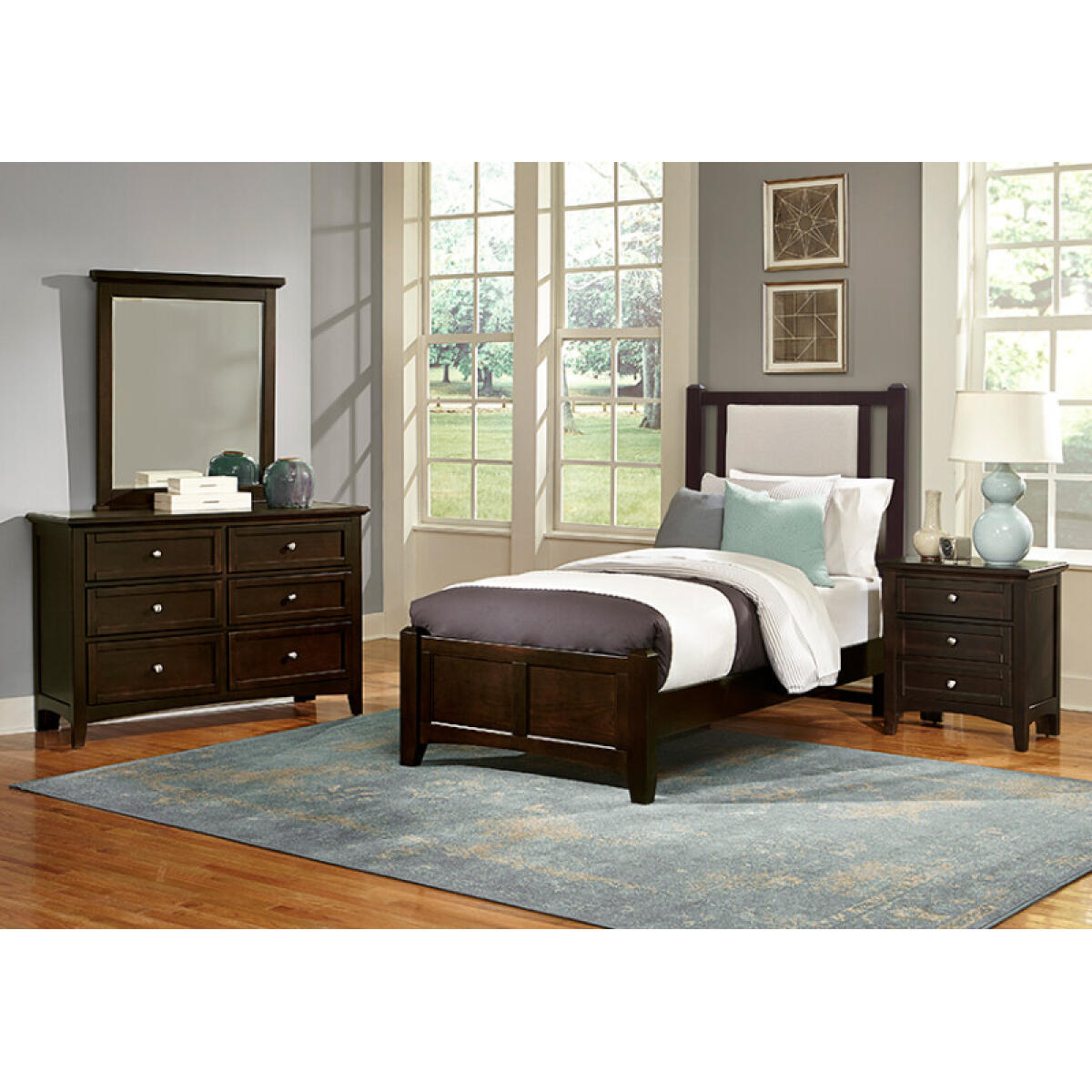 2ae87a56d3552b4be61b8a86a620cd15 Bonanza Twin Upholstered Bed 3/3 - Linen - BB27-331-031-833-900 - Image 1