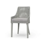 Savanah Rattan Dining Chair W/ Seat Cushion Chairs & Benches Blue 27