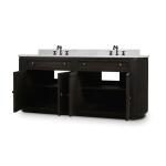 Kraton Oval Double Vanity W/ Sink & Marble Top - Image 6