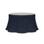 Newport Rattan Ottoman W/ Cushion - Image 3
