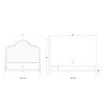 Chloe Upholstered Bed - Image 3