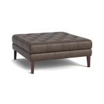 Danbury Leather Ottoman Ottomans & Poufs Bassett Furniture 5
