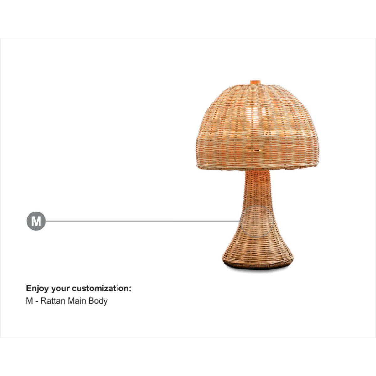 2bed17c2aa417023aaff58be3b116e98 Padma Rattan Table Lamp - Image 1