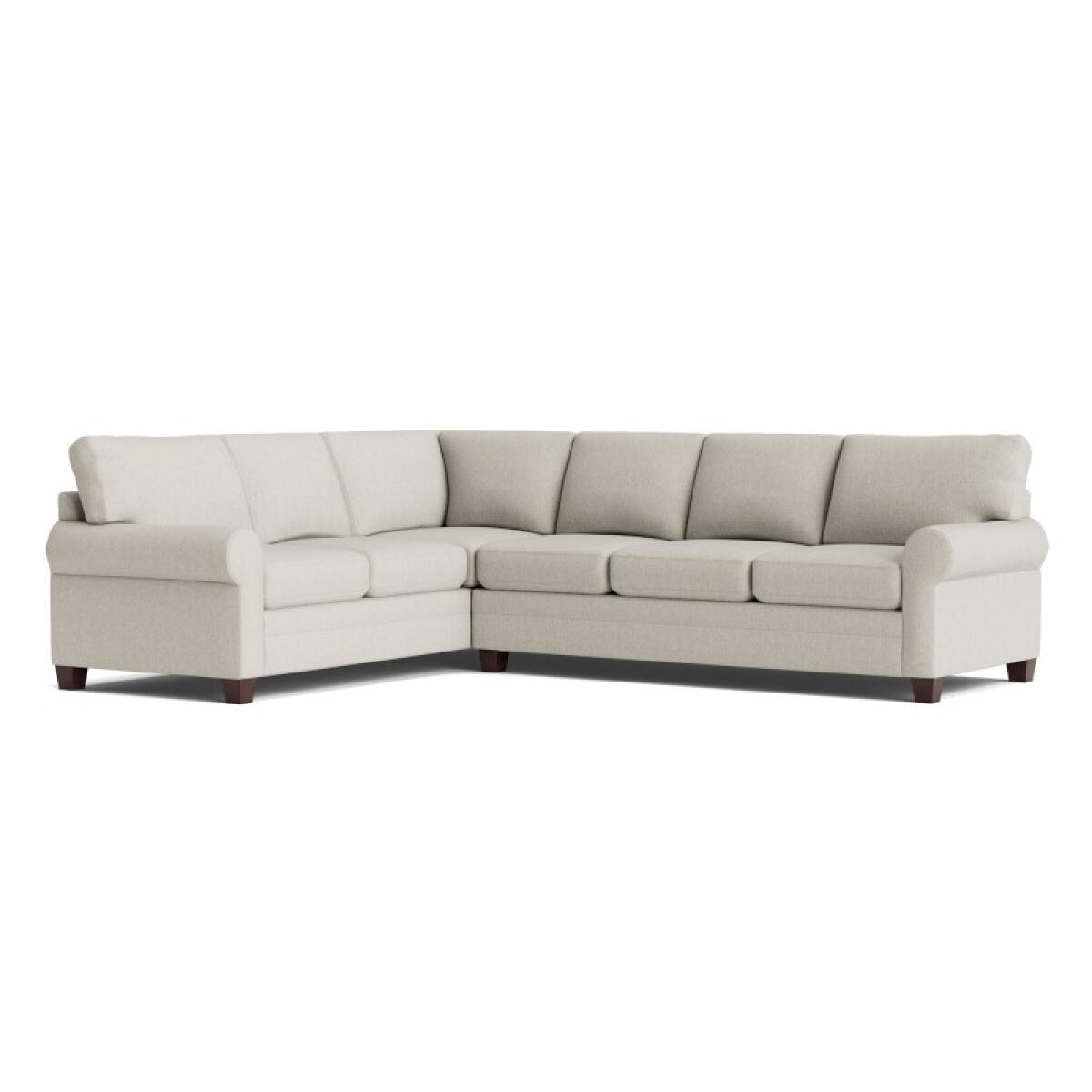 Carolina Roll Arm L-Shaped Sectional Sectionals Bassett Furniture 2 Carolina Roll Arm L-Shaped Sectional Sectionals Bassett Furniture 2
