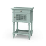 Montego Square End Table W/ Drawer & Rattan Door - Image 2