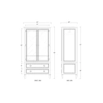 Cholet Wardrobe W/ 2 Drawer - Image 2