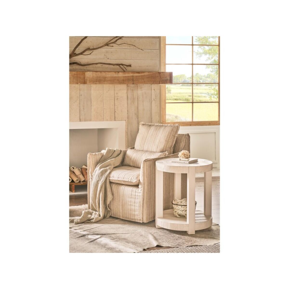 Weekender Coastal Living Home Collection Hermosa End Table End tables Cream 2 Weekender Coastal Living Home Collection Hermosa End Table End tables Cream 2