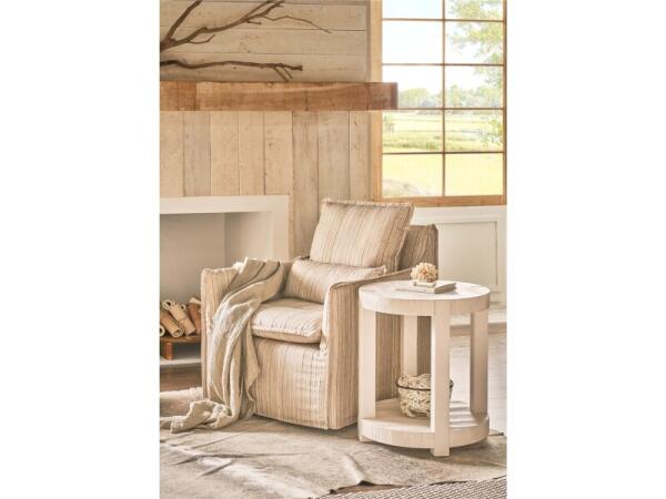 Weekender Coastal Living Home Collection Hermosa End Table End tables Cream