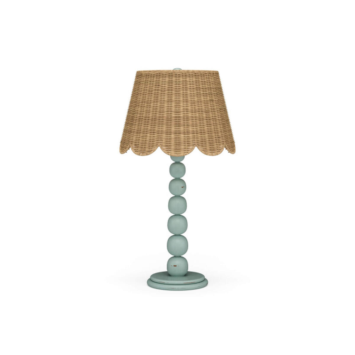 2cd5158b64a38b133bf6f3a8ecdeeb8f Cholet Table Lamp W/ Scalloped Shade - Image 1
