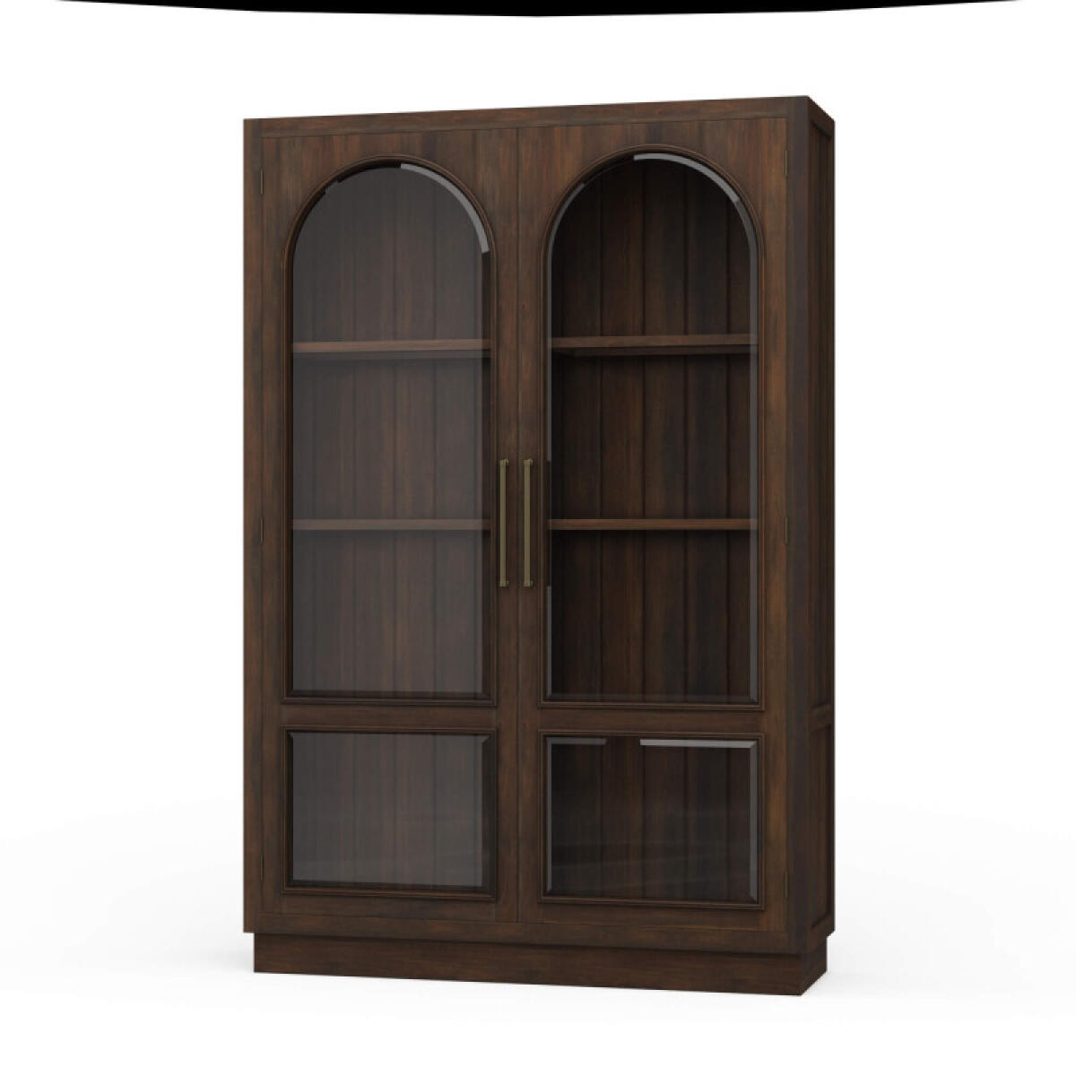 2cd9c4455ce67e6bc08933aa4200763d Vannes 2 Door Display Cabinet W/ Glass Shelves - Image 1