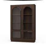 Vannes 2 Door Display Cabinet W/ Glass Shelves