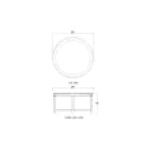 Cholet Round Coffee Table Cocktail & Coffee Tables Antique White Finish 19