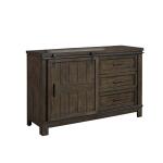 Thornwood Hills Barn Door Dresser Youth Dressers Brown 9
