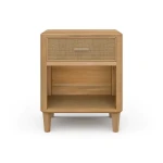 Lexington 1 Drawer Bedside Table W/ Rattan - Image 6