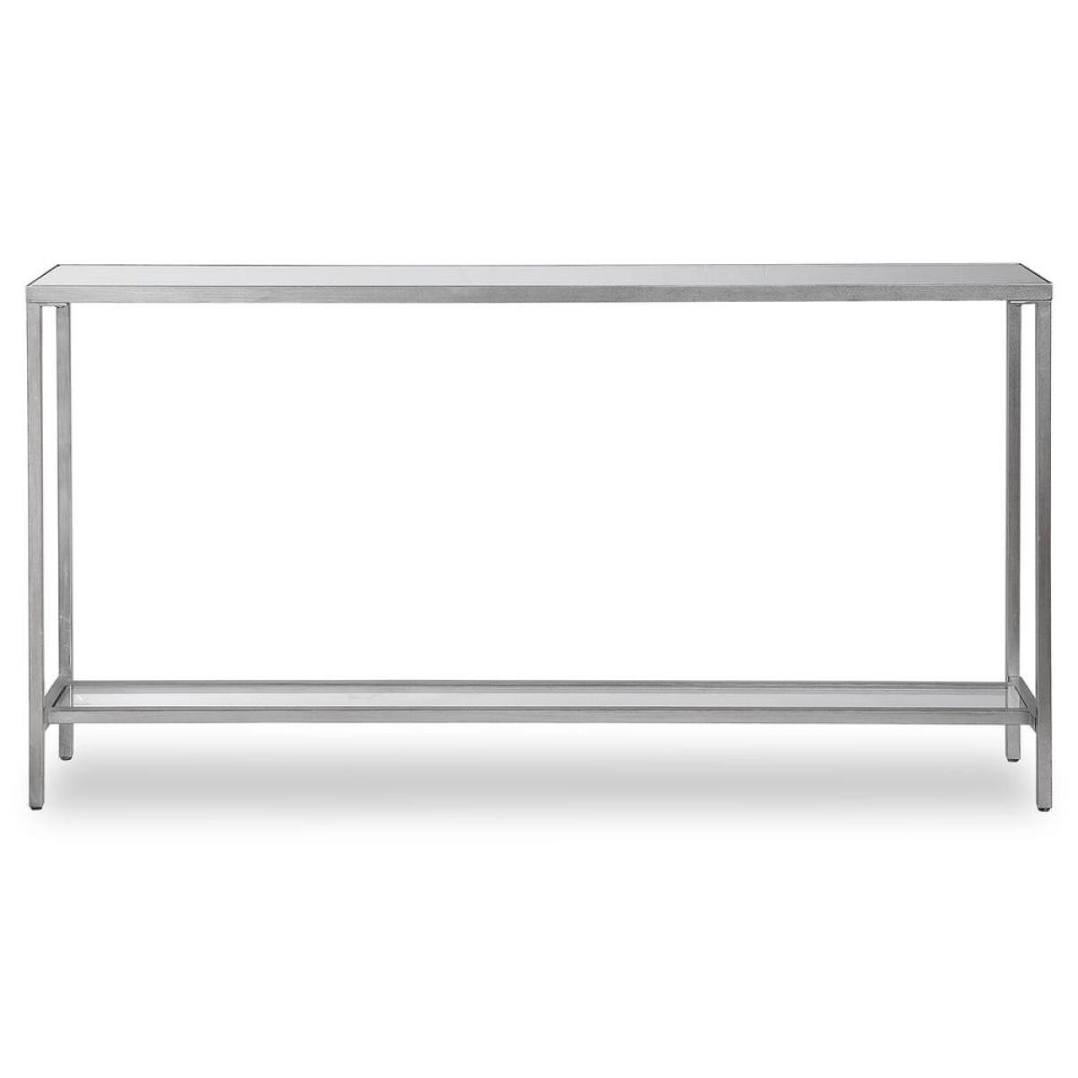 2d2d2984c27ae7419fd31fee6d674c76 Hayley Console Table, Silver - Image 1