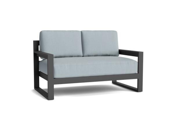 Bonavista Outdoor Track Arm Loveseat Outdoor Loveseats Bassett Furniture 2