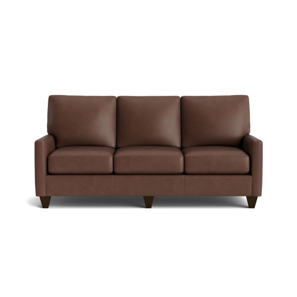 2d94d7fd5d165437be8098d80e917b81 True Custom™ True Custom® Leather Track Arm Sofa - Image 1