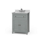 Shutter Vanity W/ Sink & Marble Top Accent Furniture Accent Furniture 22