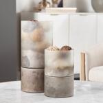 Ellery Medium Metallic smoke hurricane Globes - Image 3