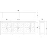 Madrone 6 Door Sideboard - Image 8