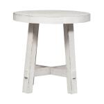 Modern Farmhouse Splay Leg Round End Table - Image 3