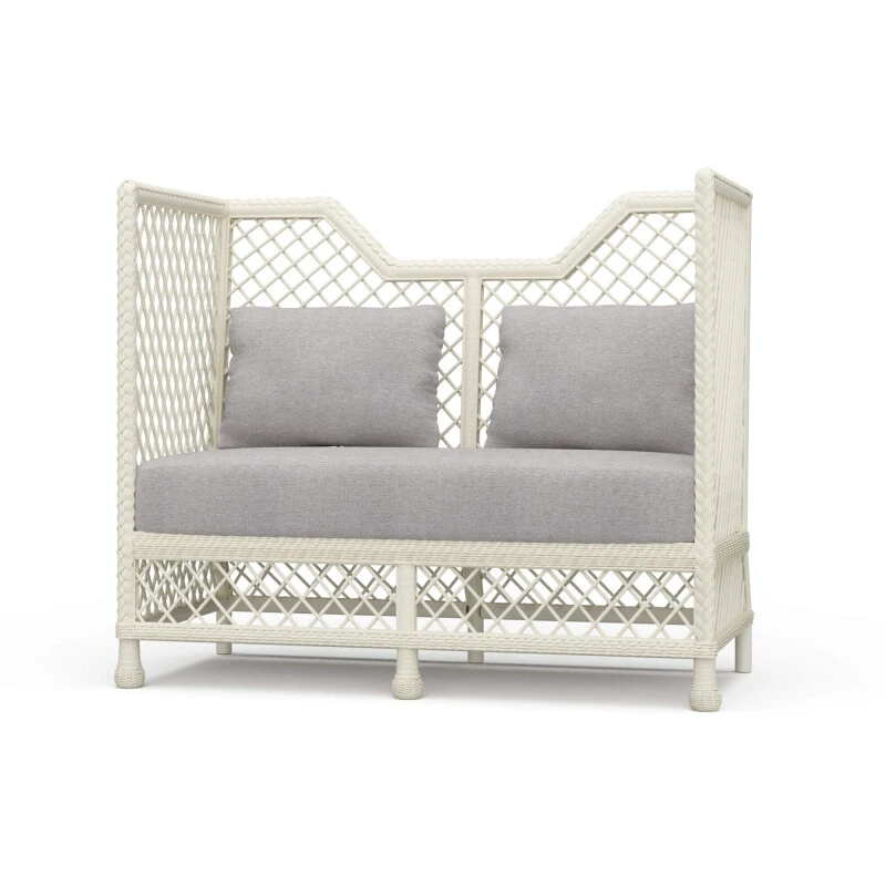 2ec0f4ca528e251309b0d3c596c1e682 Rabana High Back Rattan Loveseat - Image 1