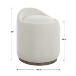 Swirl Swivel Ottoman - Image 11