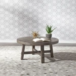 Modern Farmhouse Splay Leg Round Cocktail Table