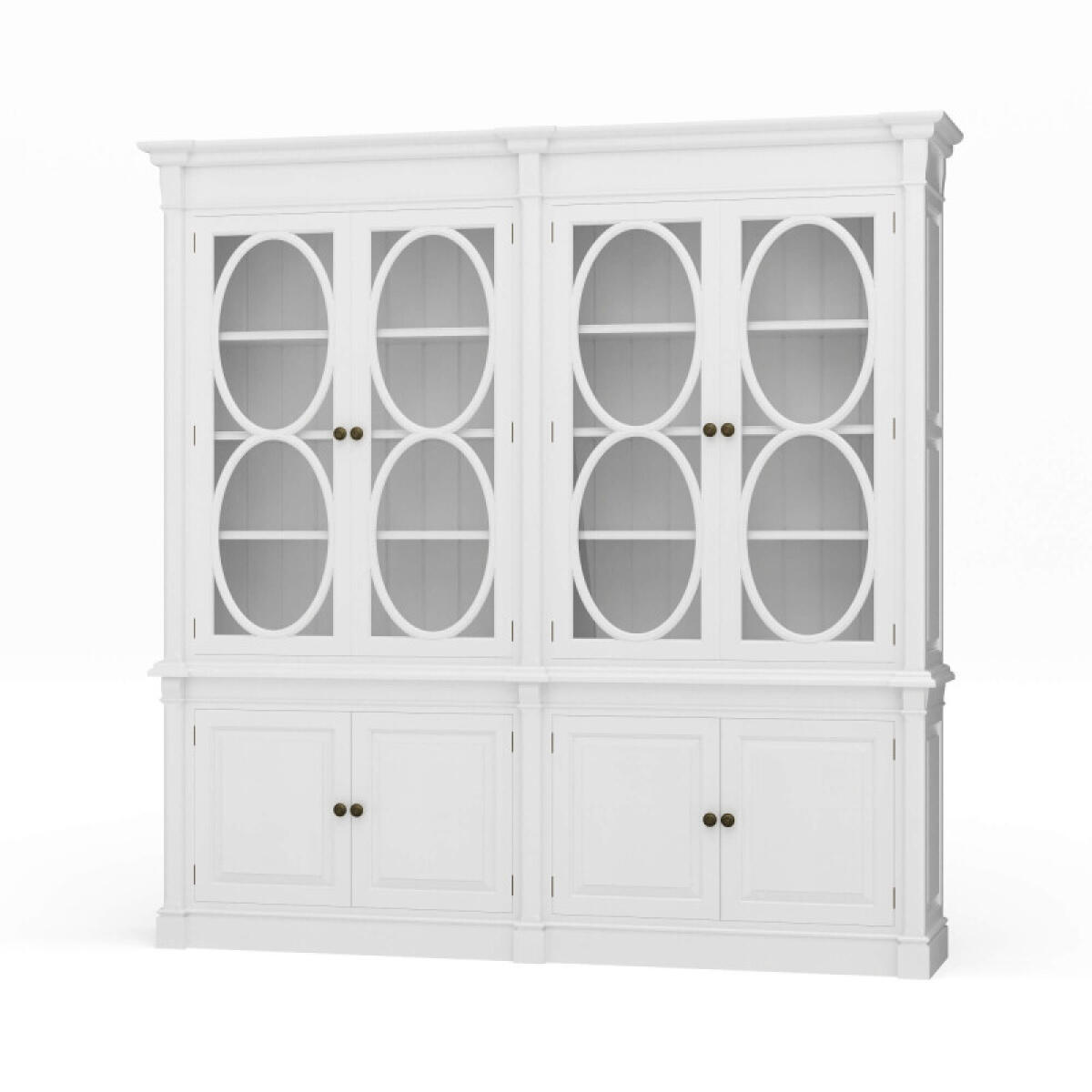 2eefca39121a80d71263c09c5a485fc8 Fiona 2 Piece Display Cabinet W/ Glass Shelves - Image 1
