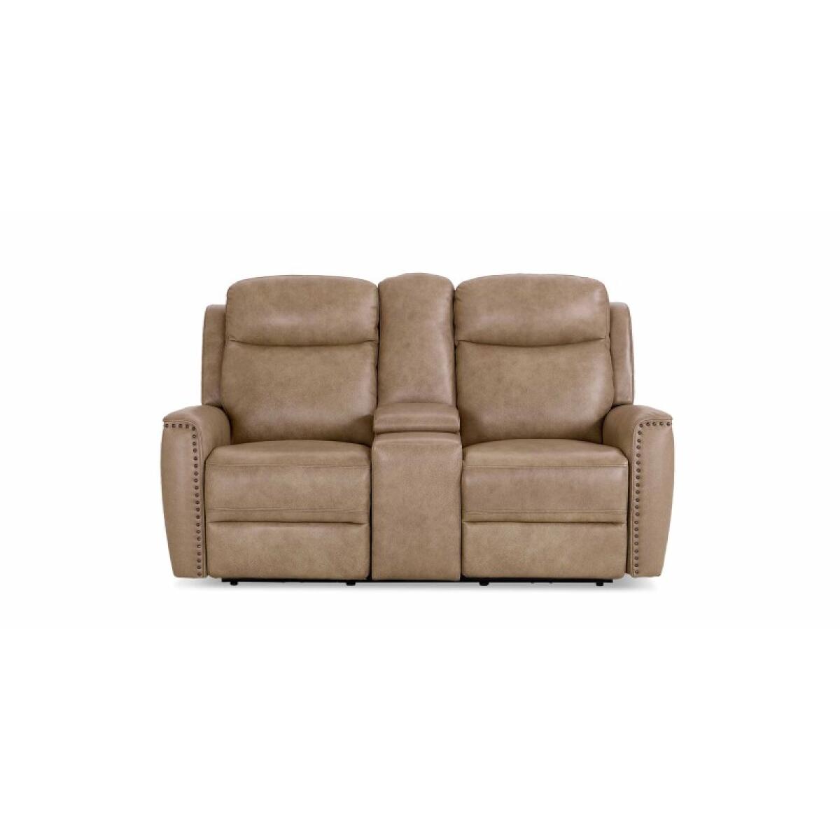 2f26dcbf04c73248543868f78e777c17 Douglas Leather Power Reclining Loveseat with Center Console - Image 1