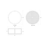 Cohan Coffee Table Small W/ Rattan - Image 2