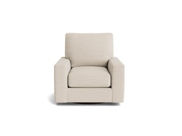 True Custom™ True CustomÂ® Large Track Arm Swivel Chair Chairs Bassett Furniture