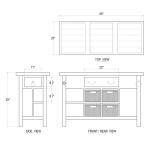 Umbria Kitchen Island Small - Image 7