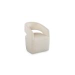 Aries Upholstered Dining Chair with Casters