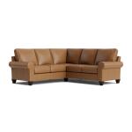 True Custom™ True CustomÂ® Leather Large Roll Arm L-Shaped Sectional