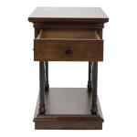 Tribeca Drawer Chair Side Table Chairside Tables Brown 20