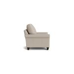 True Custom™ True CustomÂ® Leather Roll Arm Accent Chair Chairs Bassett Furniture 9