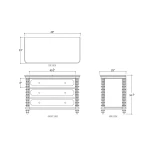 Milano 3 Drawer Dresser - Image 9