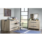 2800 District LK Complete Captains Bed 33 Weathered Oak Finish - Image 2