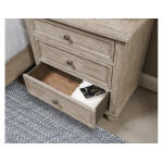 Cambric Miriam Three Drawer Straight Nightstand - Breve - Image 3