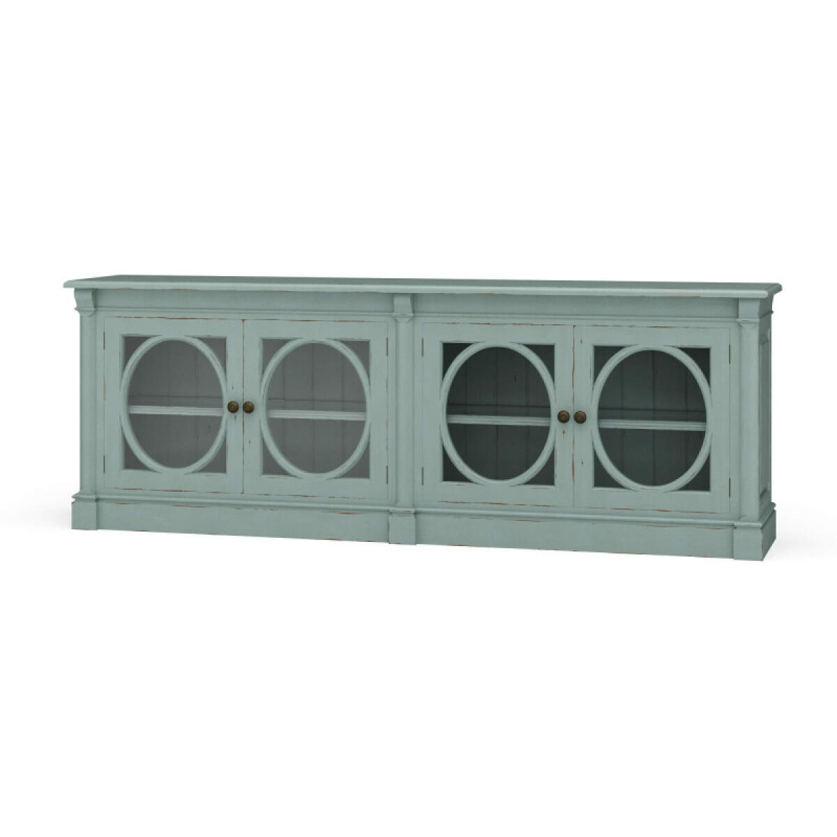 309962b58d83a579fb71f0bb458905a9 Fiona 4 Door Buffet W/ Glass Shelves - Image 1