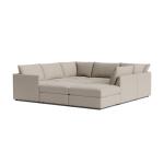 Beckham Thin Track Arm Modular Pit Sectional