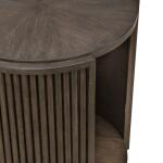 City View Round End Table End tables Brown 16