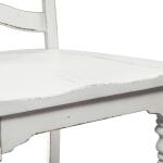 Magnolia Manor Ladder Back Side Chair (RTA) Chairs & Benches Antique White & Weathered Bark 17