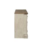 Morgan Creek Entertainment TV Stand Entertainment Stands Antique White w/ Wirebrushed Tobacco Accents 13