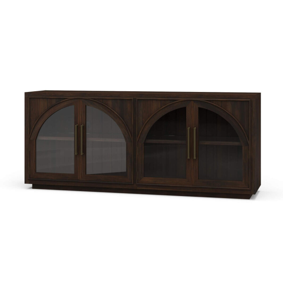 3106cbd7277fd04f17d0b2529c3e0224 Vannes 4 Door Sideboard W/ Glass Shelves - Image 1